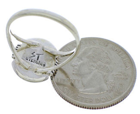 Turquoise Jewelry Sterling Silver Southwest Ring Size 5 YX34952